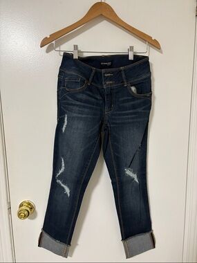 Marshalls Dark Blue Distressed Boyfriend Jeans